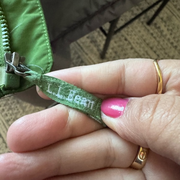 L.L. Bean Kids Green and Gray Puffer Jacket - Picture 7 of 11